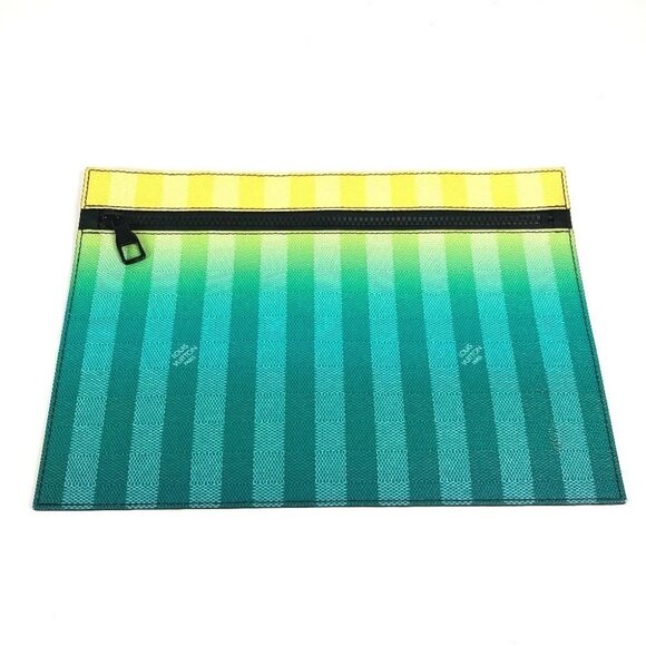 LOUIS VUITTON M59919 damier stripe Weekend Tote PM Hand Bag Tote Bag - Picture 3 of 16